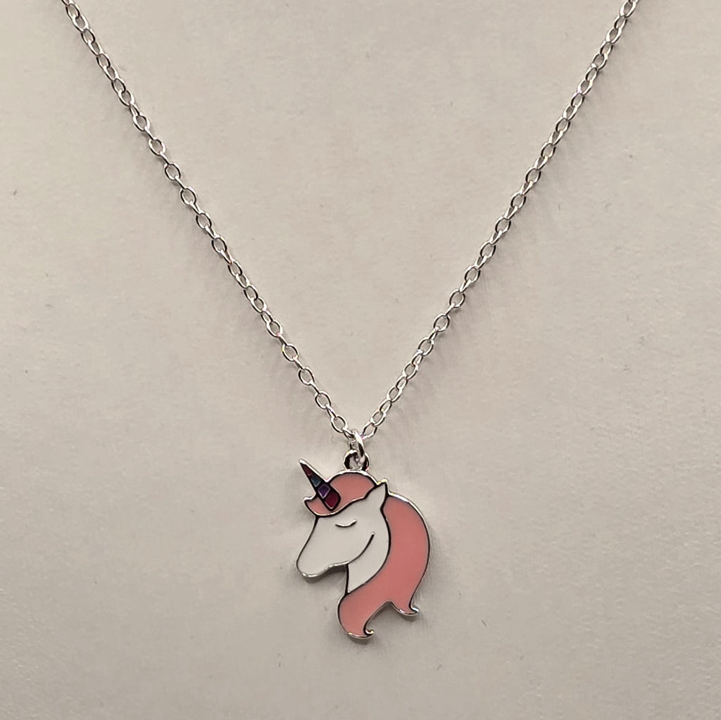 Kinder Kette Einhorn rosa