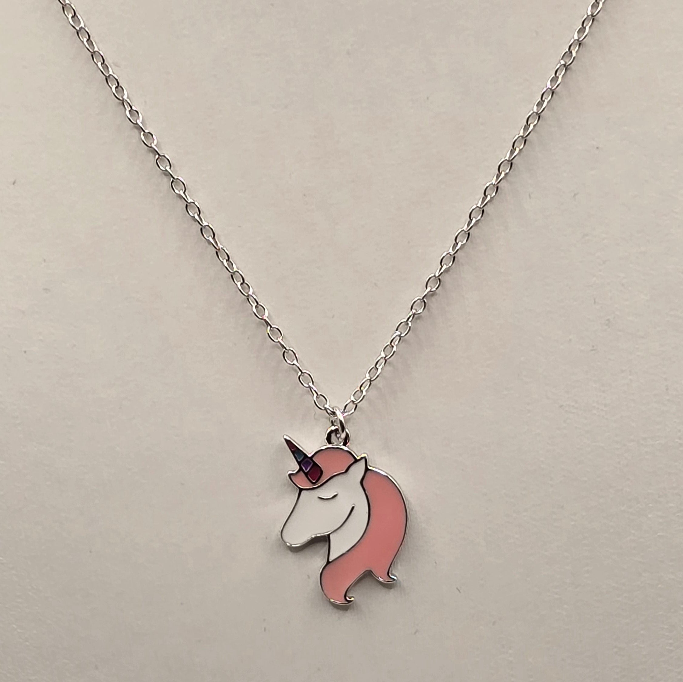Kinder Kette Einhorn rosa