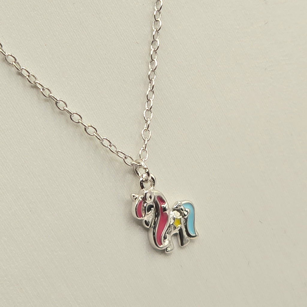 Kinder Kette Einhorn bunt