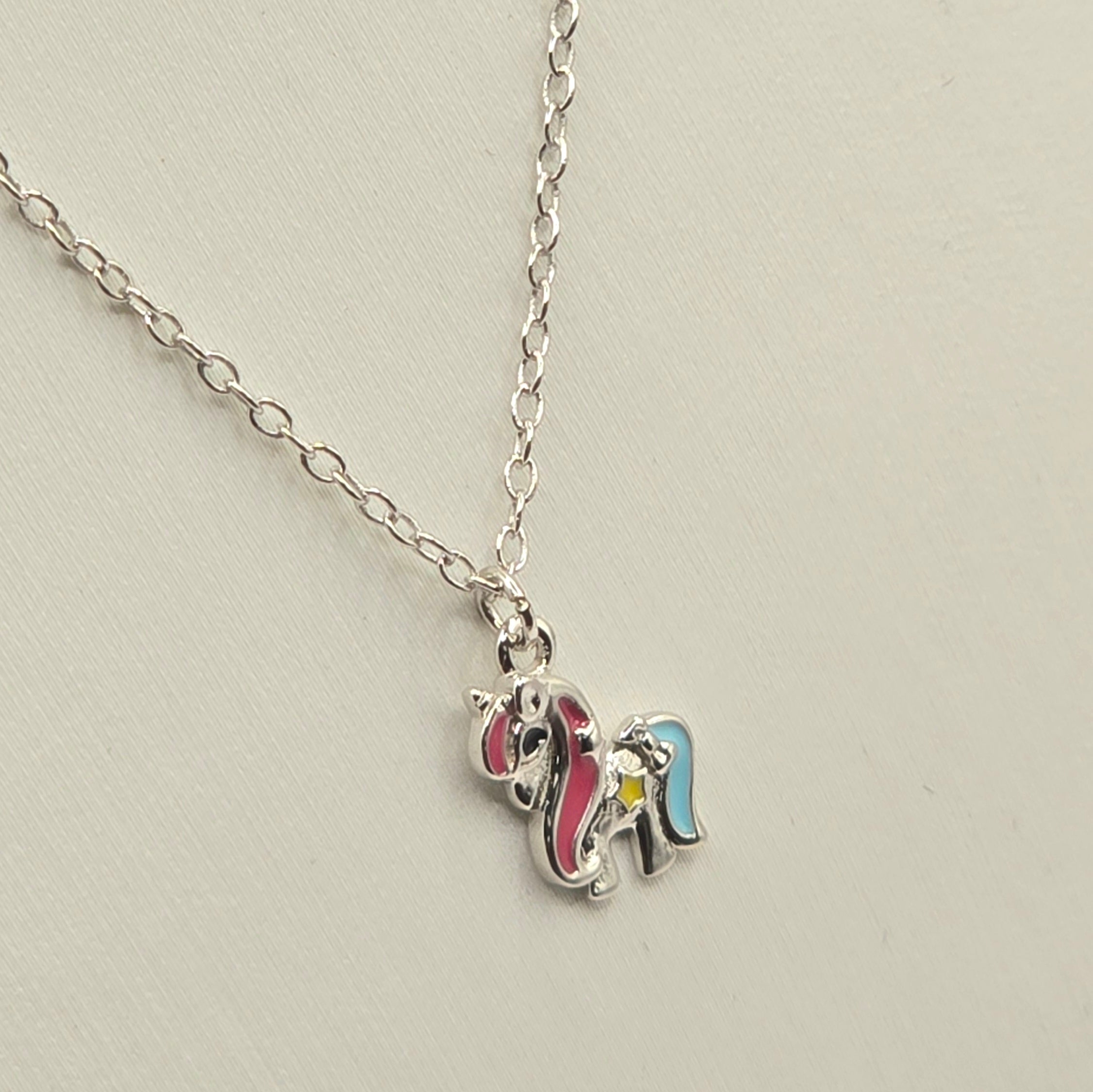 Kinder Kette Einhorn bunt