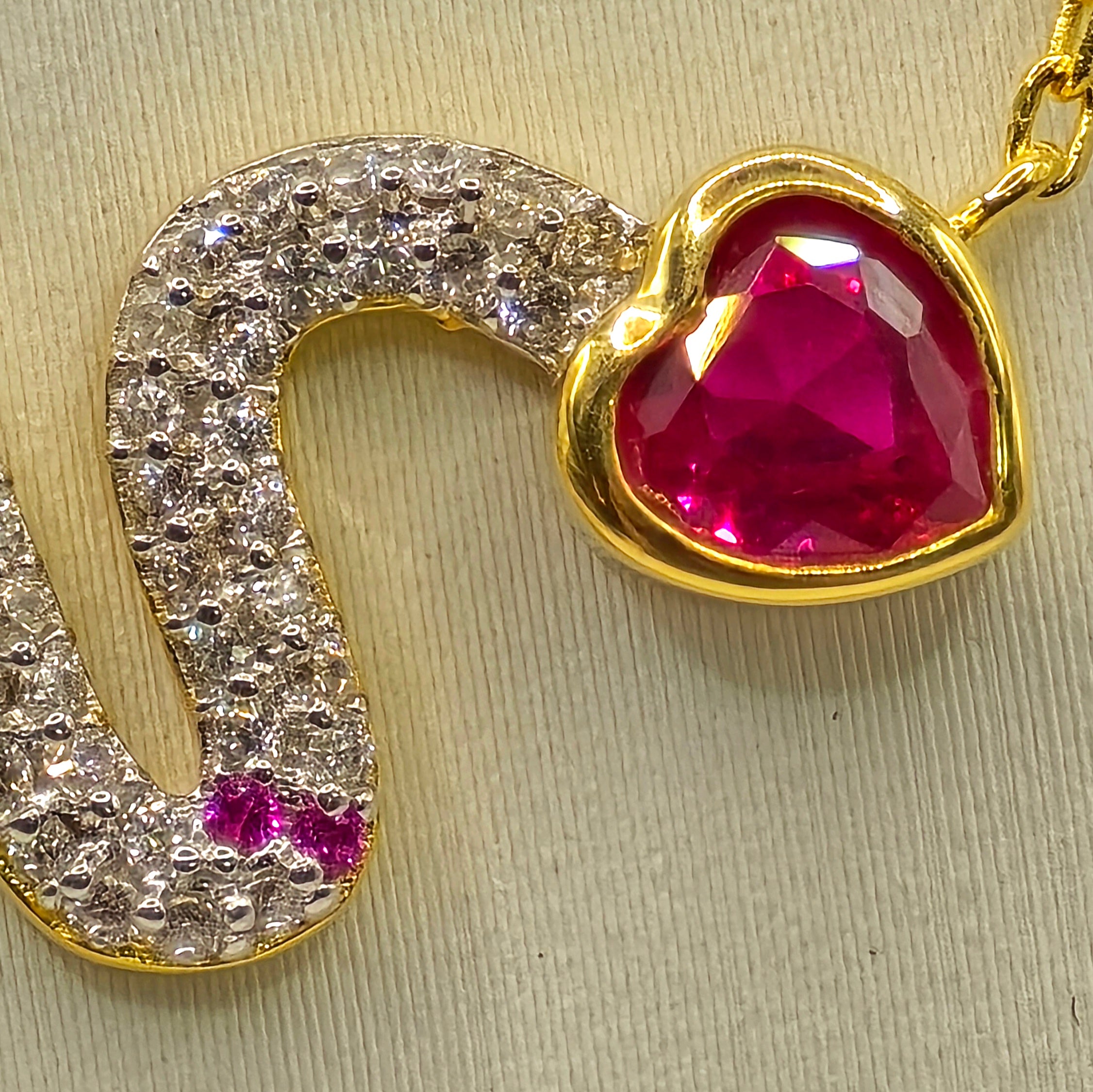 Damen Collier Schlange / Serpente Amore  / 925er Silber vergoldet / Zirkonia / Zart verführerisch