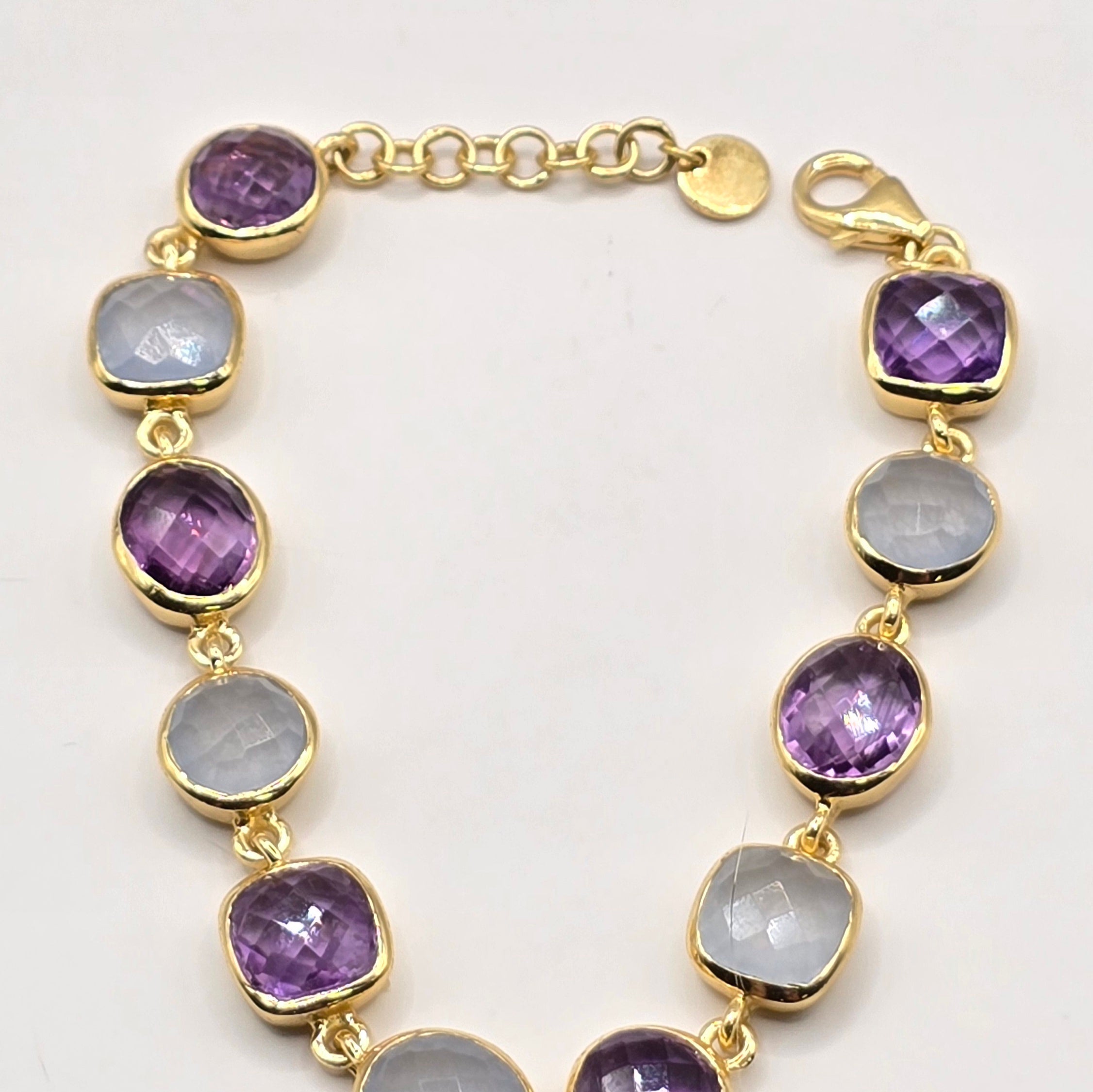 Damen Armband Formmix Amethyst und Quarze