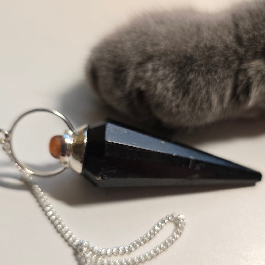 Pendel Turmalin-Spitze mit Sonnenstein