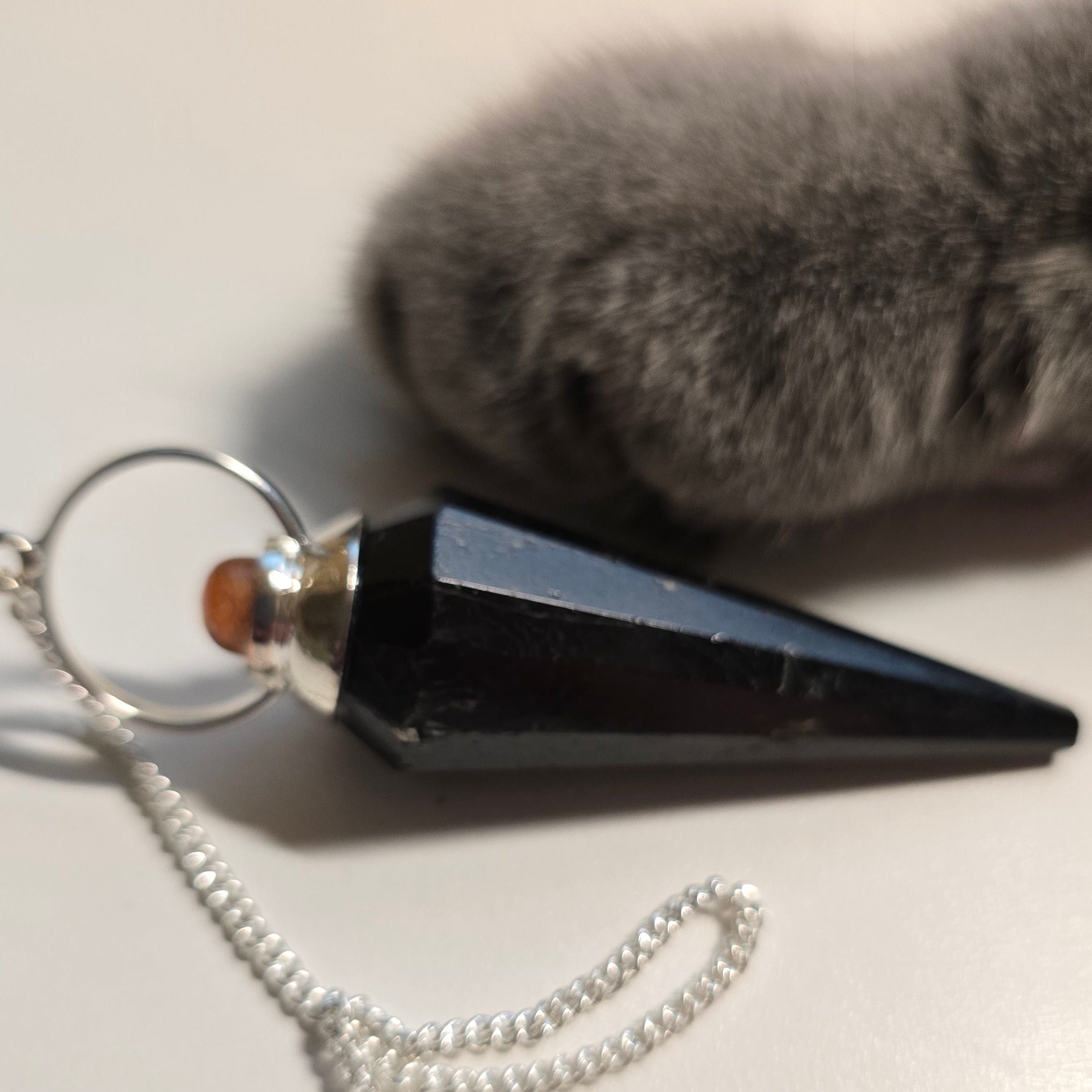 Pendel Turmalin-Spitze mit Sonnenstein