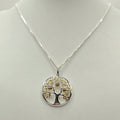 Damen Kette mit Anhänger / Albero della Vita - Amore / 925er Silber tlw. vergoldet / Lebensbaum