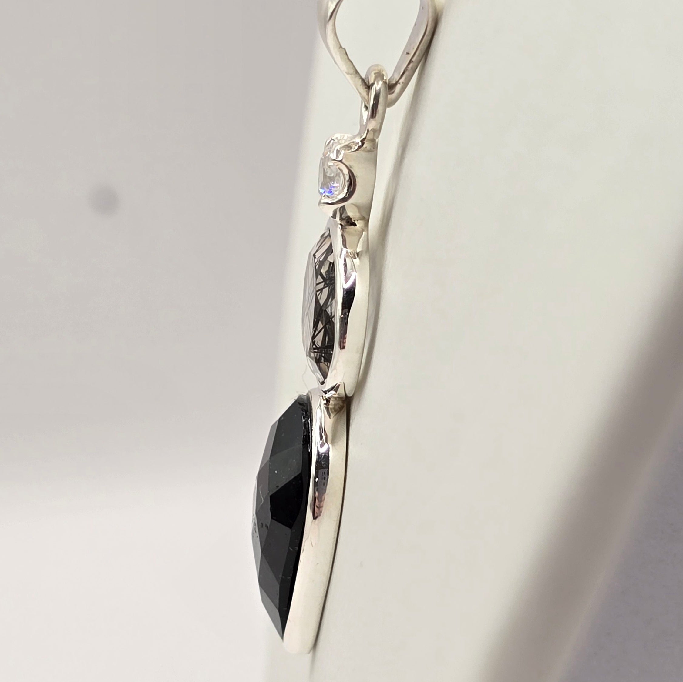 Damen Anhänger / Noctis Veritas / 925er Silber / Turmalin / Unikat