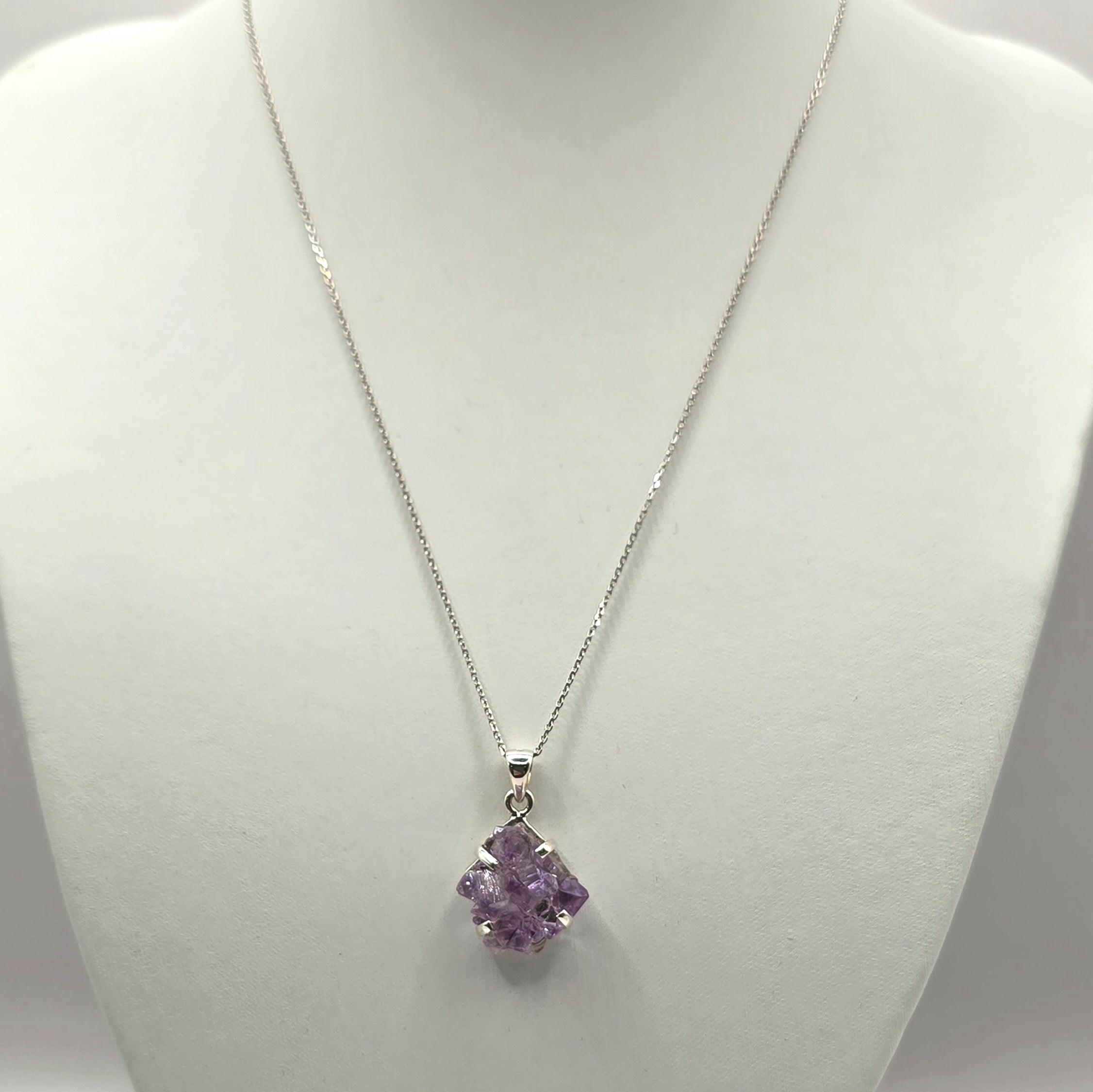 Damen Anhänger / Violet Core / 925er Silber / Amethyst / Unikat