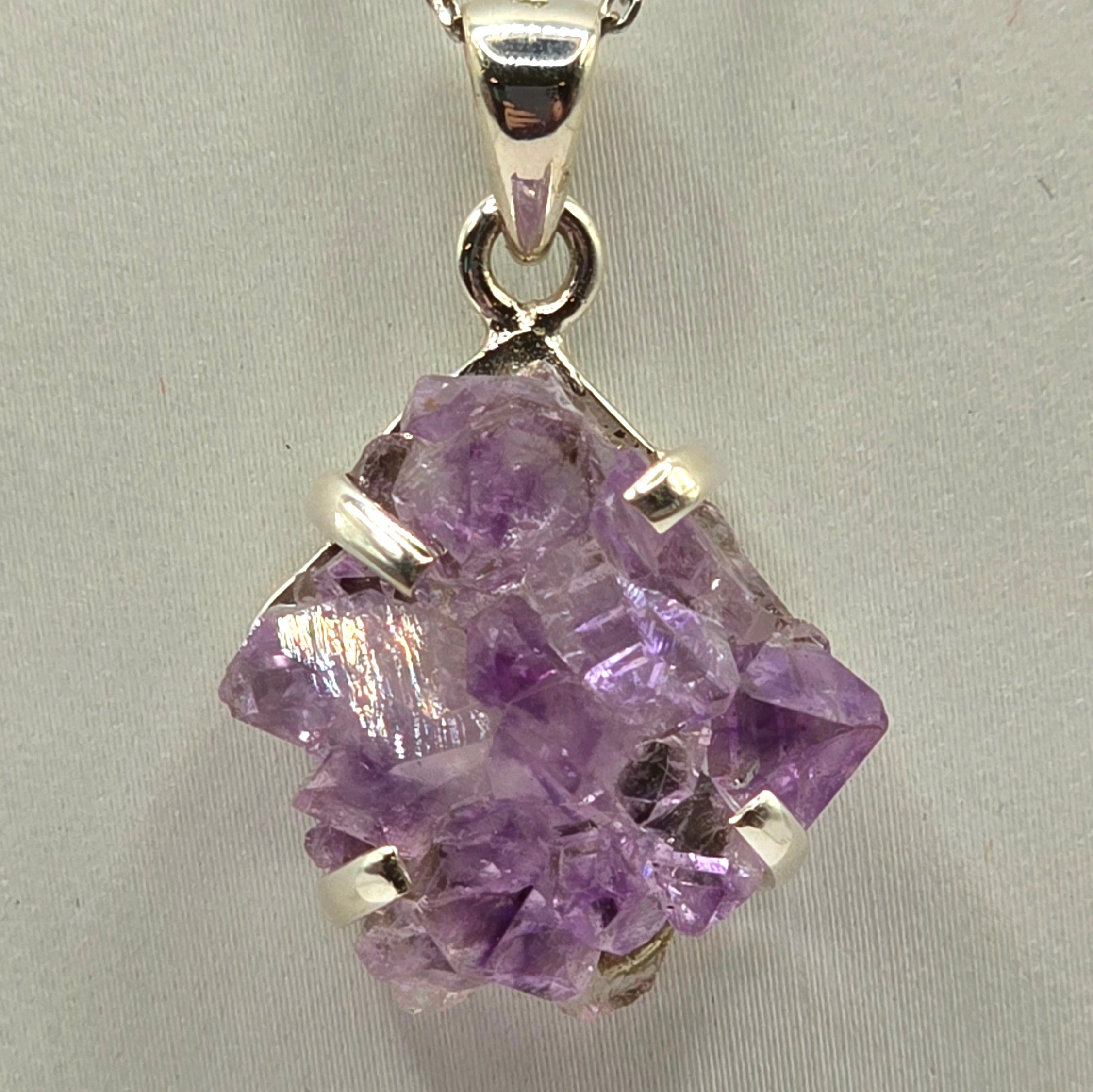 Damen Anhänger / Violet Core / 925er Silber / Amethyst / Unikat