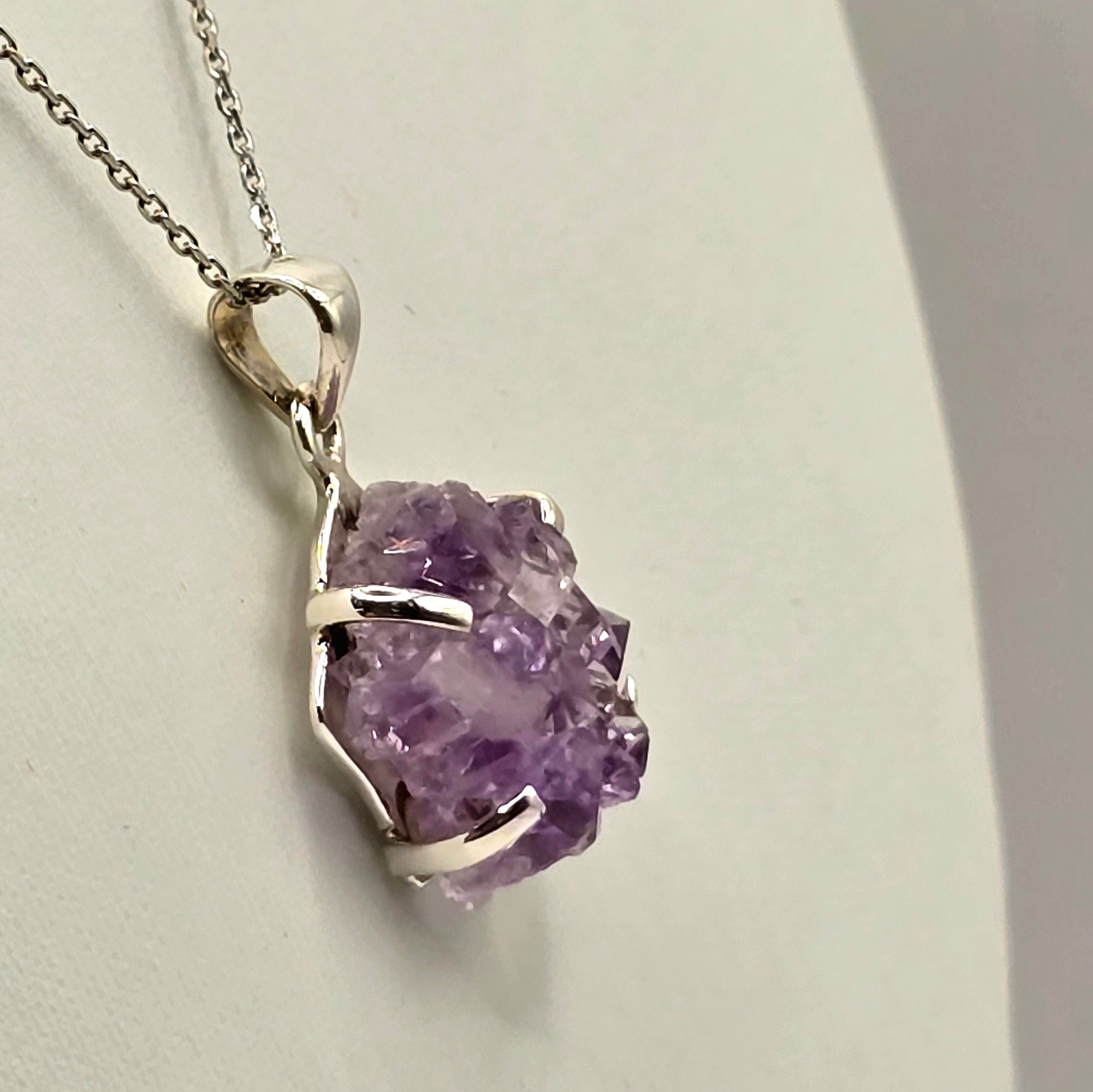 Damen Anhänger / Violet Core / 925er Silber / Amethyst / Unikat