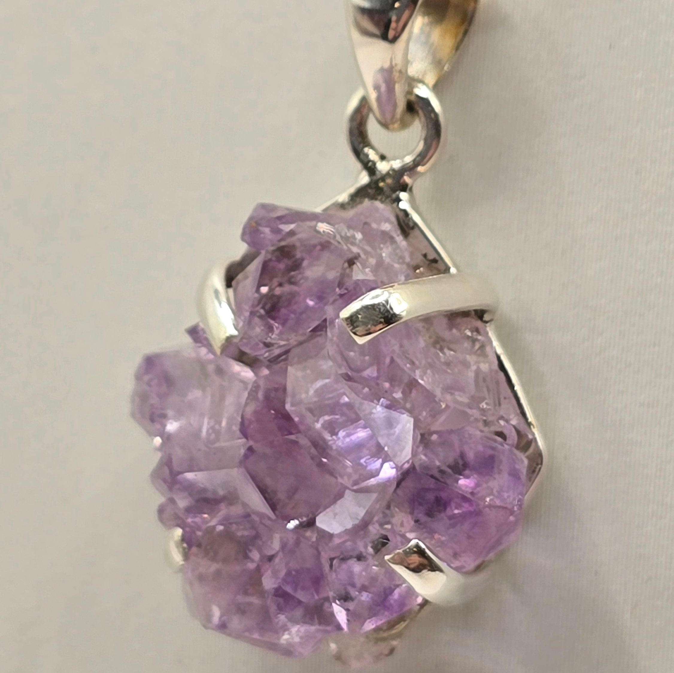 Damen Anhänger / Violet Core / 925er Silber / Amethyst / Unikat