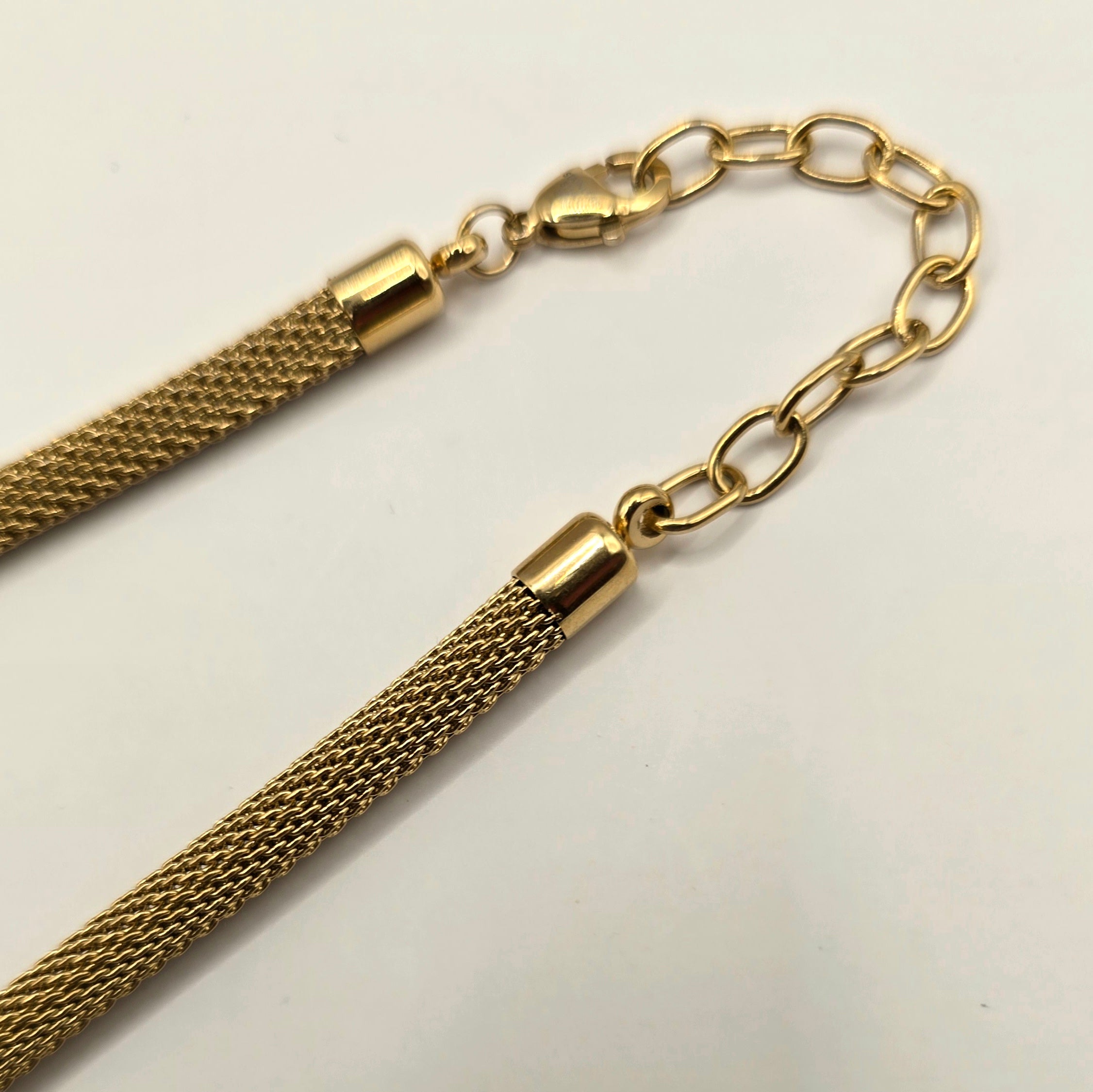 Damen Collier Schlange / Serpente Aurea / Edelstahl vergoldet / schlichte Eleganz