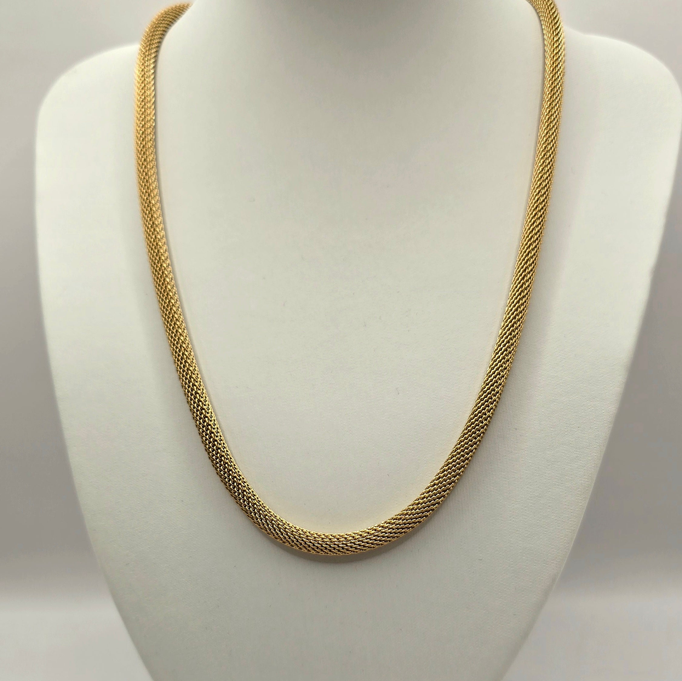 Damen Collier Schlange / Serpente Aurea / Edelstahl vergoldet / schlichte Eleganz