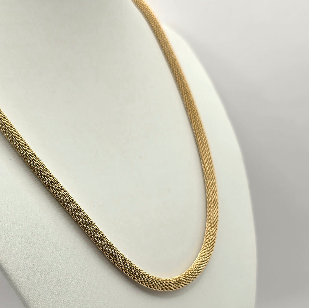 Damen Collier Schlange / Serpente Aurea / Edelstahl vergoldet / schlichte Eleganz