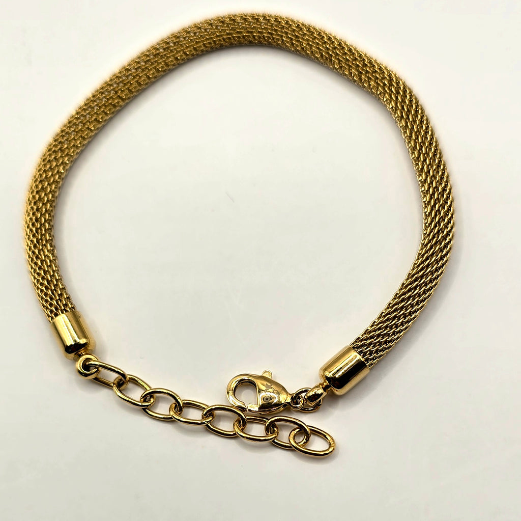 Damen Armband / Serpente Aurea / Edelstahl vergoldet / elegant schlicht