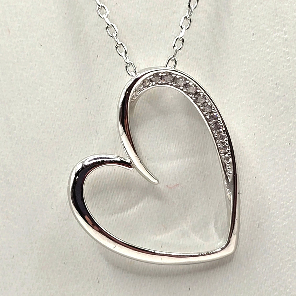 Damen Kette Herz / Cuore Lucente / 925er Silber / Zirkonia / zarte und feminin