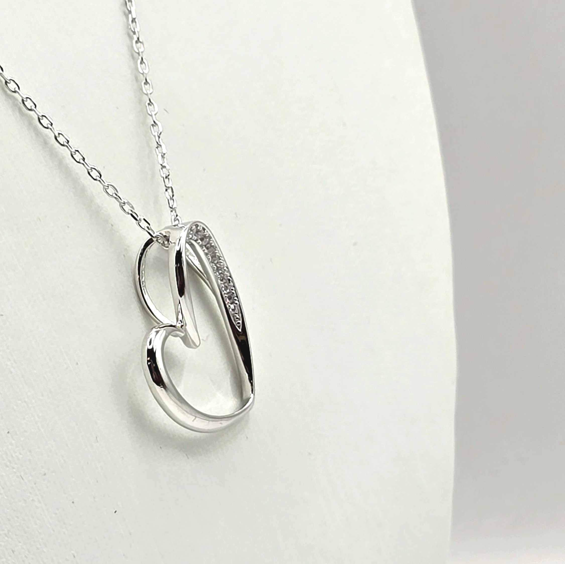 Damen Kette Herz / Cuore Lucente / 925er Silber / Zirkonia / zarte und feminin