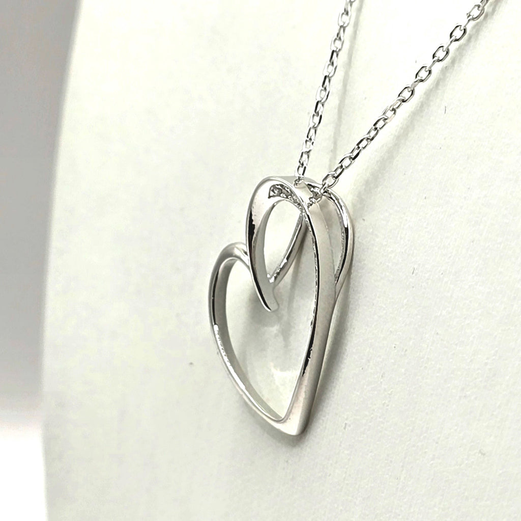 Damen Kette Herz / Cuore Lucente / 925er Silber / Zirkonia / zarte und feminin