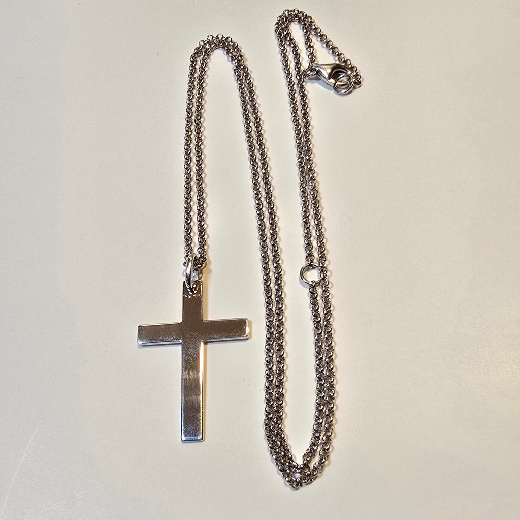 Herren Halskette / Croce Essenziale / 925 Silber / Kreuz
