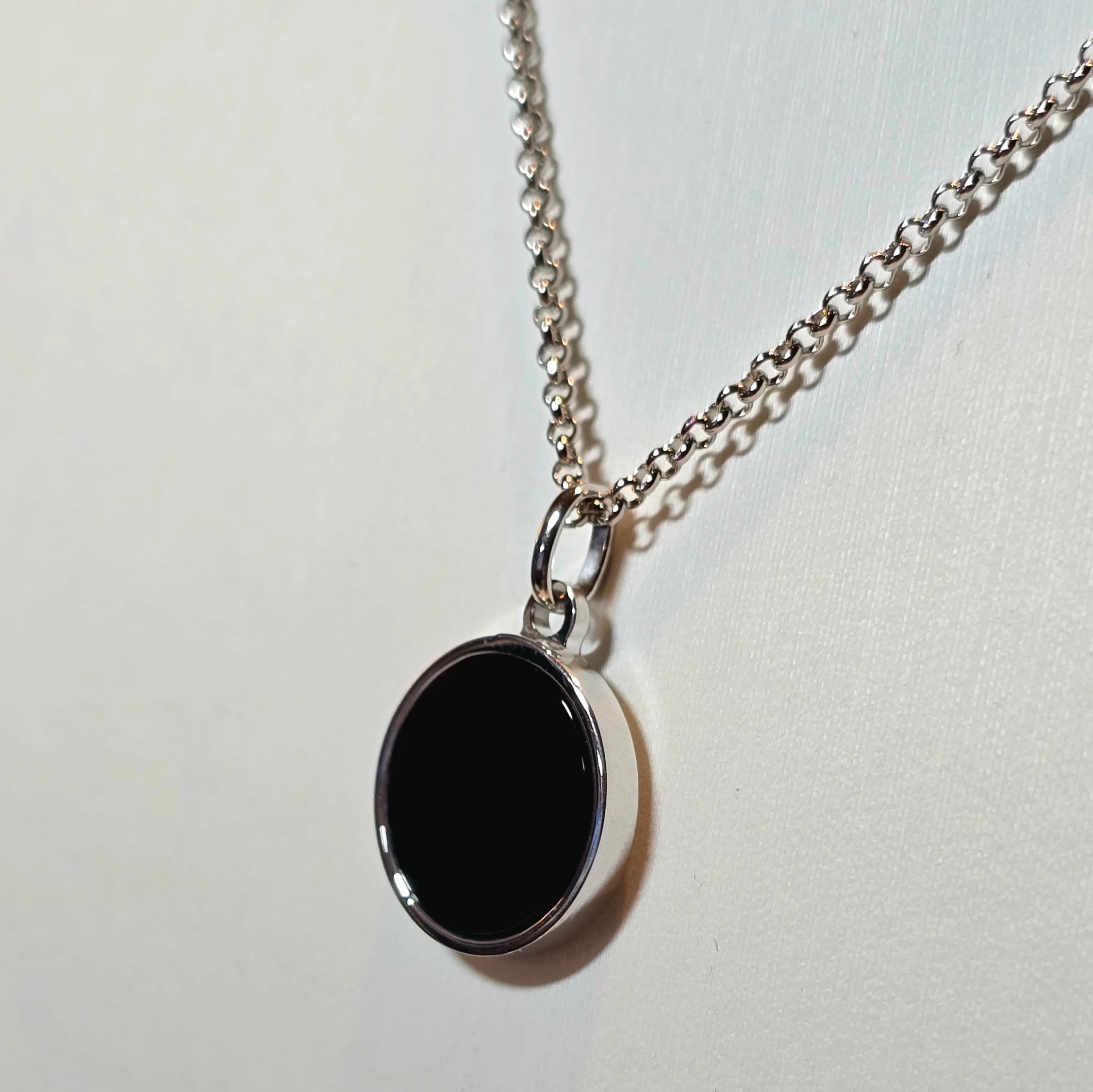 Herren Halskette / Nero Silente / 925 Silber / Onyx / Maskulin + Schutz