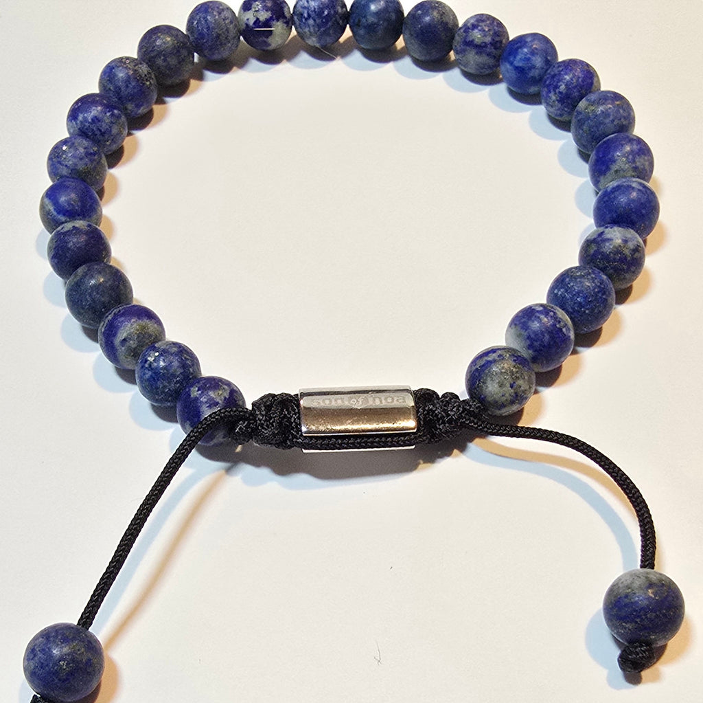 Herren Armband / Blu Profondo / Lapislazuli / Edelstein / Ruhig - zeitlos