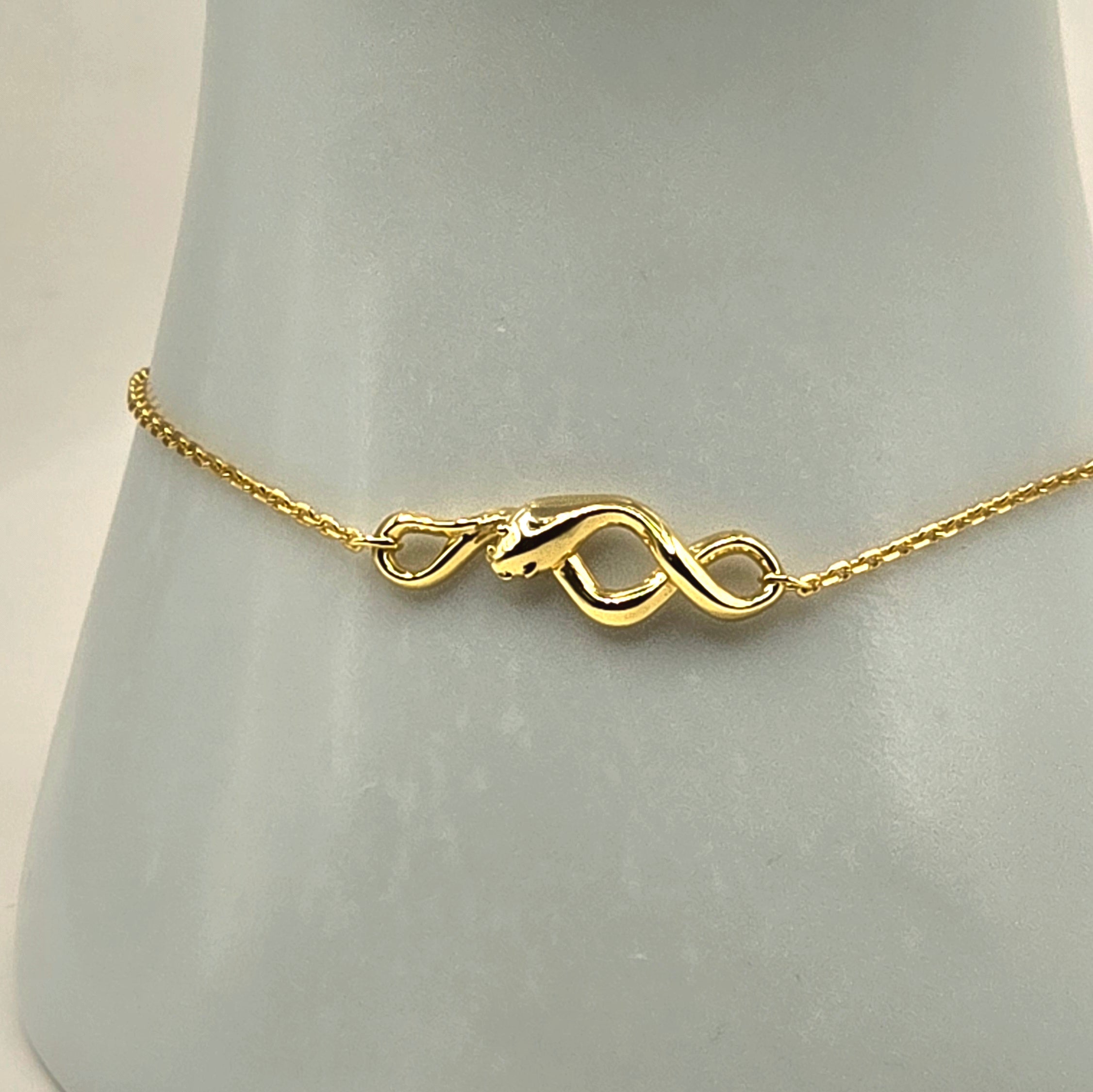 Damen Armband / Bracciale Serpens Aurea  / 925er Silber vergoldet / edel + mystisch