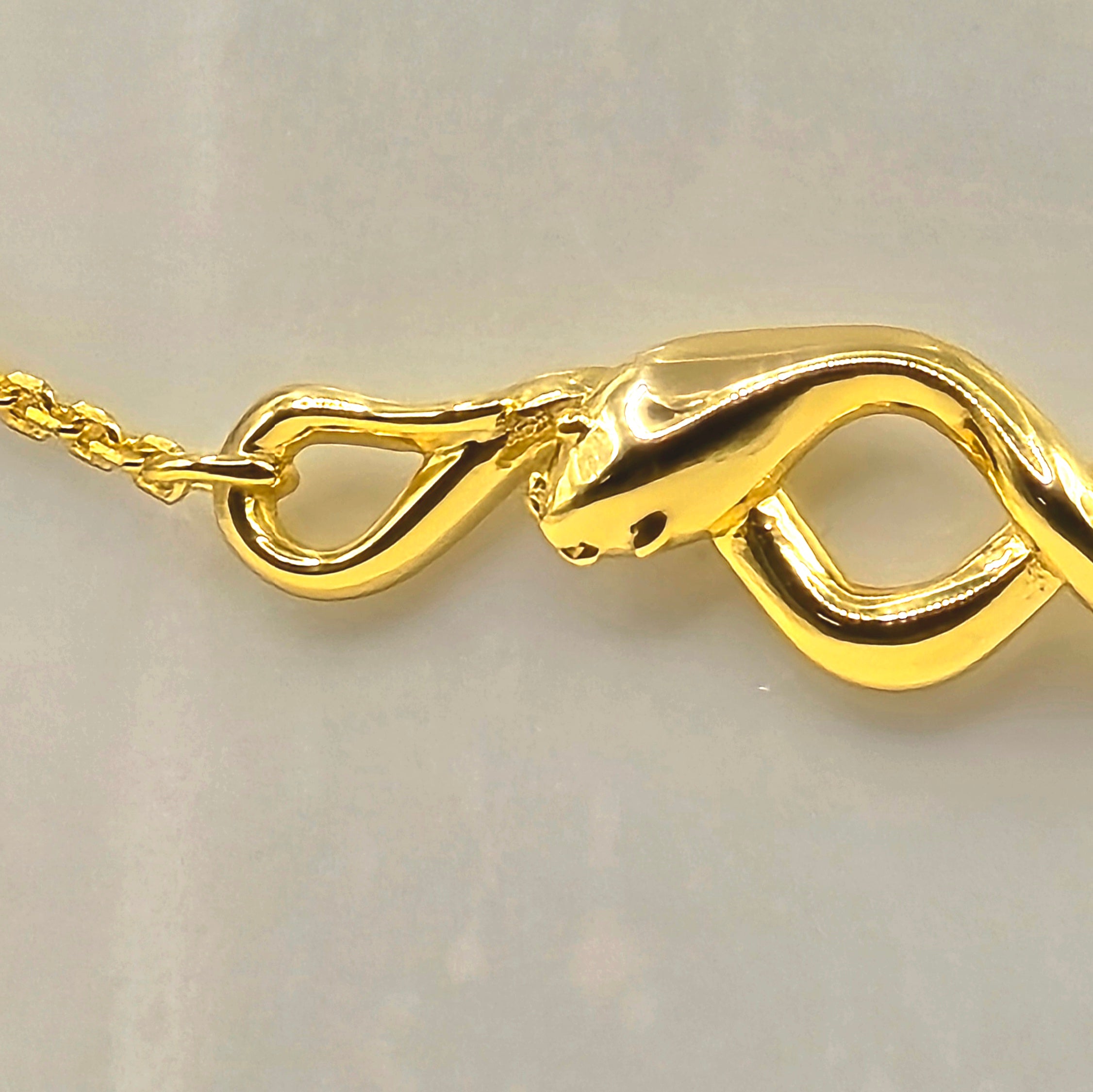 Damen Armband / Bracciale Serpens Aurea  / 925er Silber vergoldet / edel + mystisch