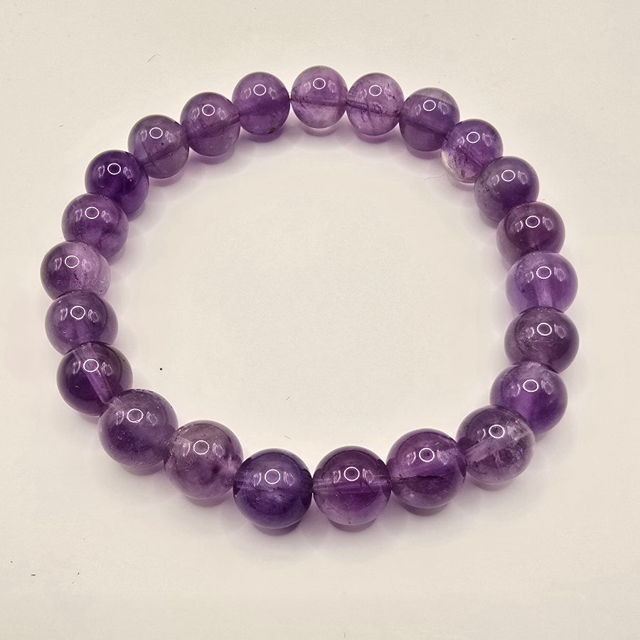 Damen Armband / Violetta Serena / Amethyst 8 mm Kugeln
