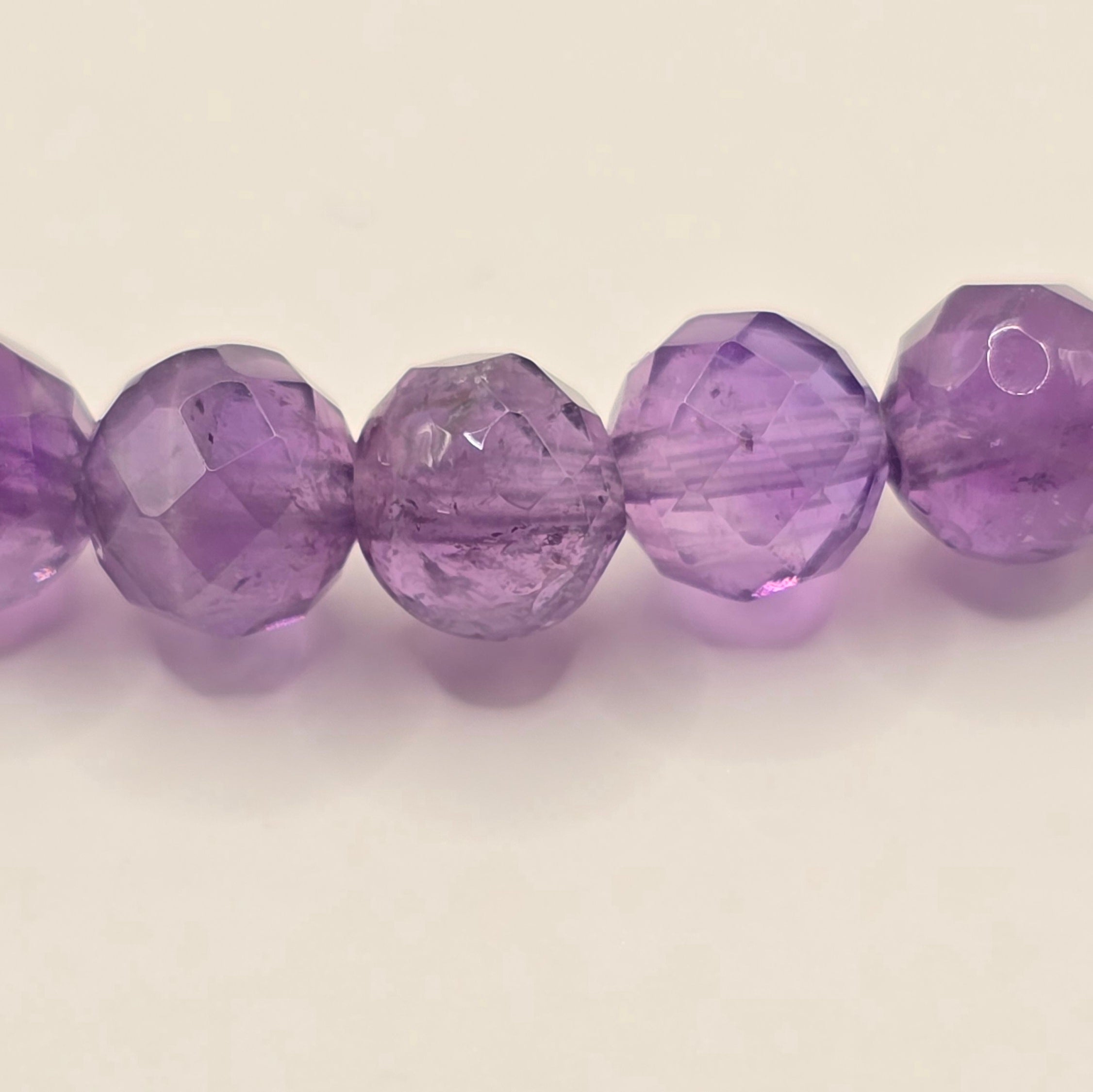 Damen Armband / Luce Viola / Amethyst 6 mm facettiert