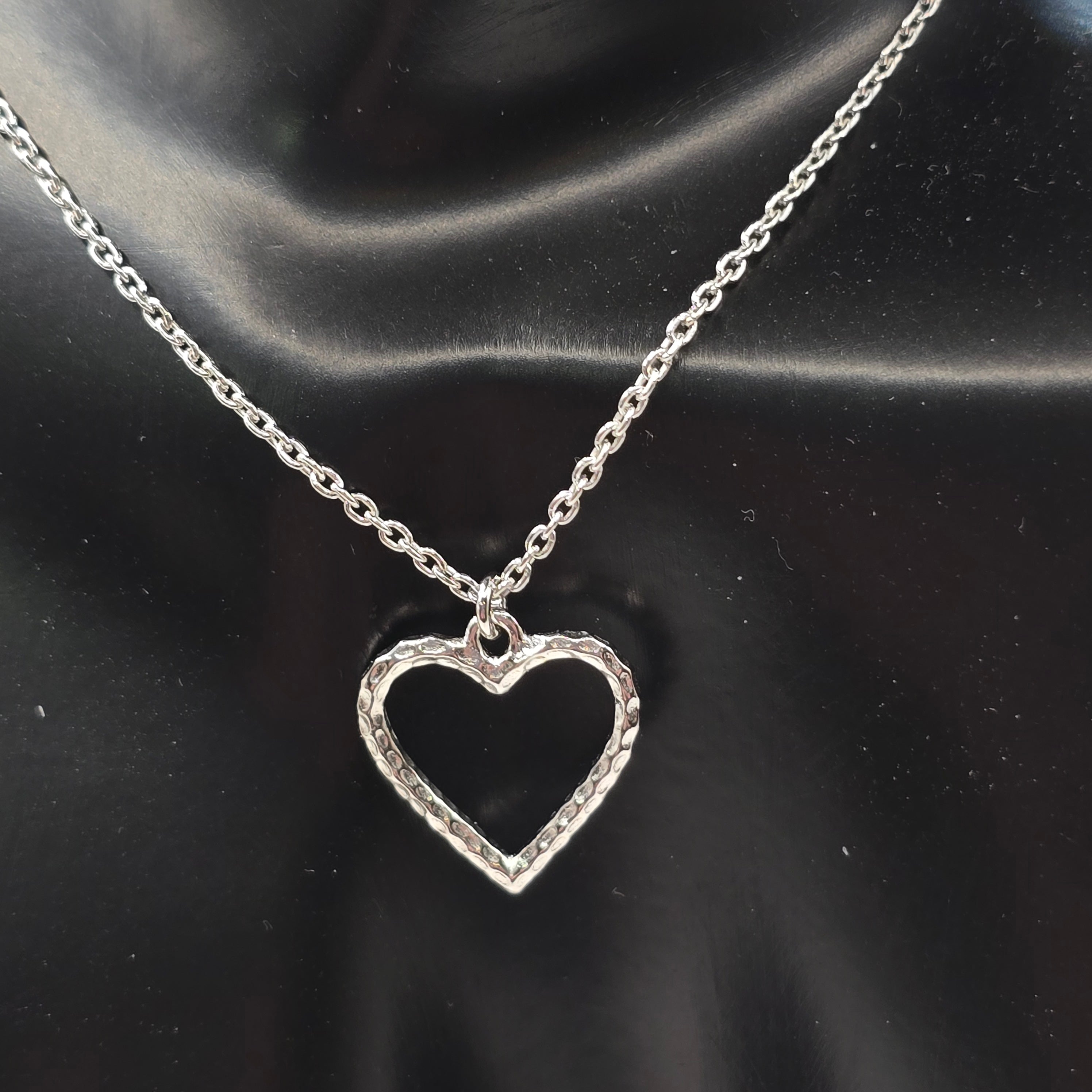 Damen Schmuck-Set Herz / Cuore Martellato No. 2 / 925er Silber / schlicht und schön