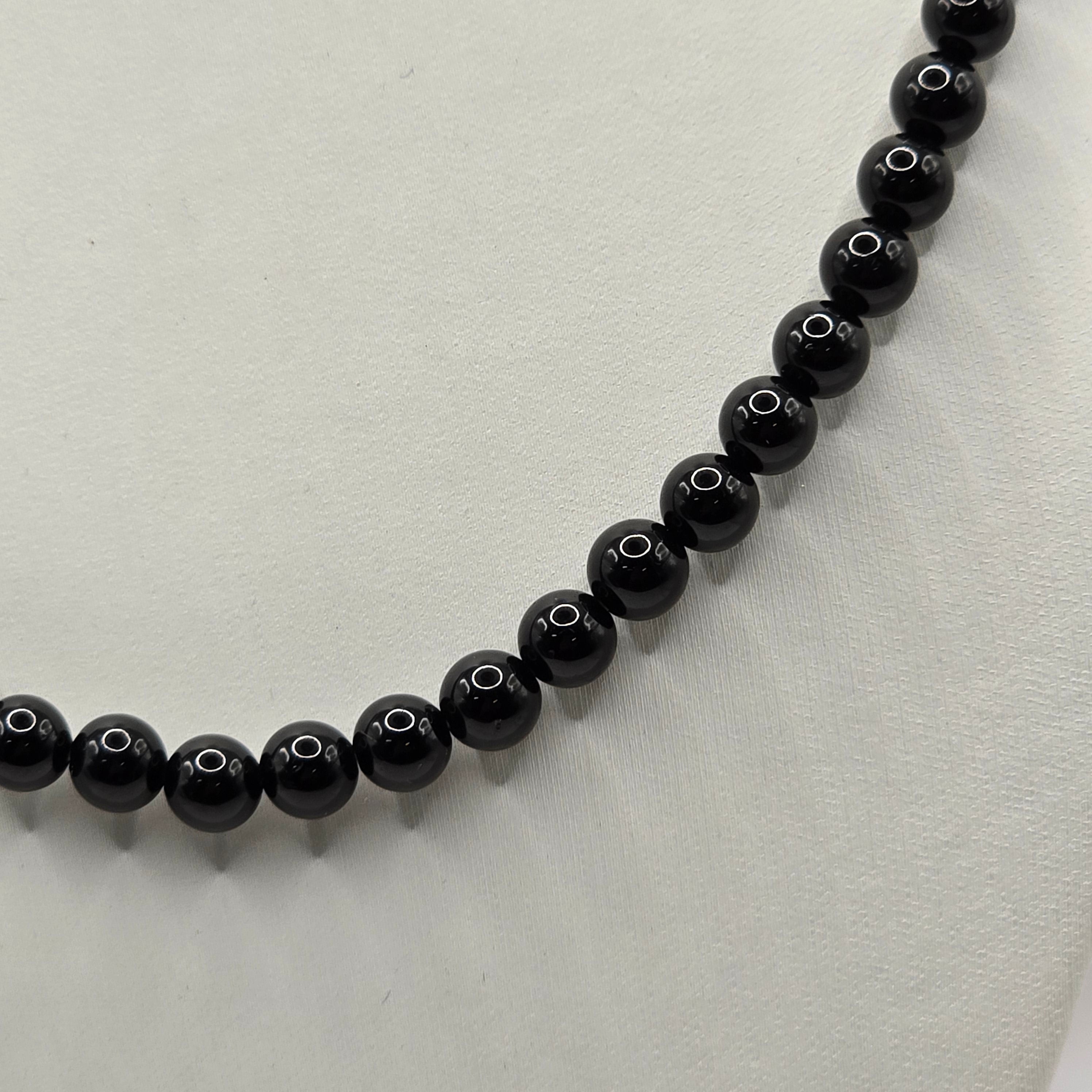 Damen Collier / Protezione Nera / Turmalin / Schlicht