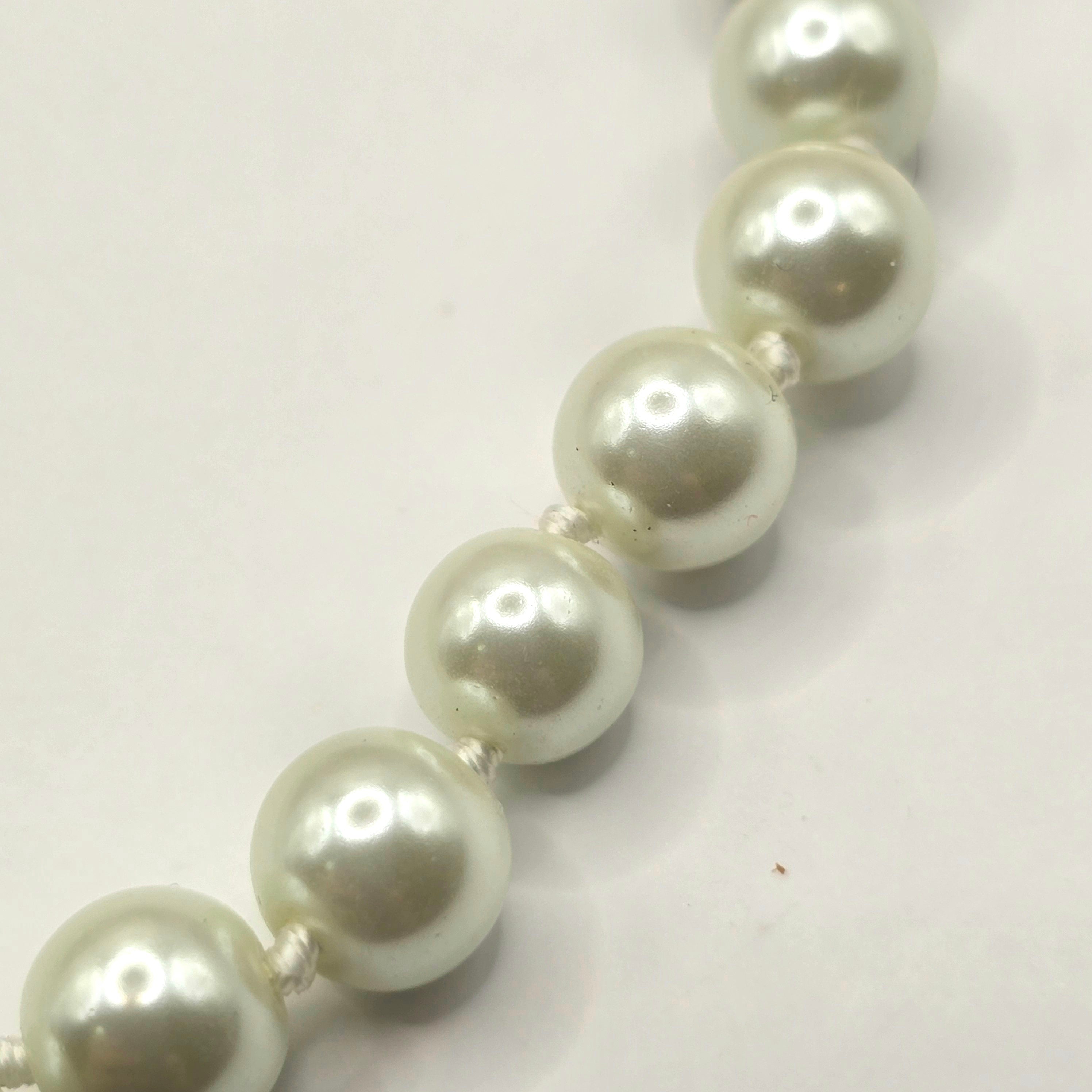 Damen Collier / Perla Bianca / Edelstahl / Süßwasserperle / Edel + feminin