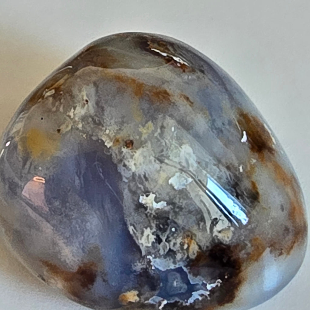 Blauer Chalcedon - Stein auf Matrix No. 2