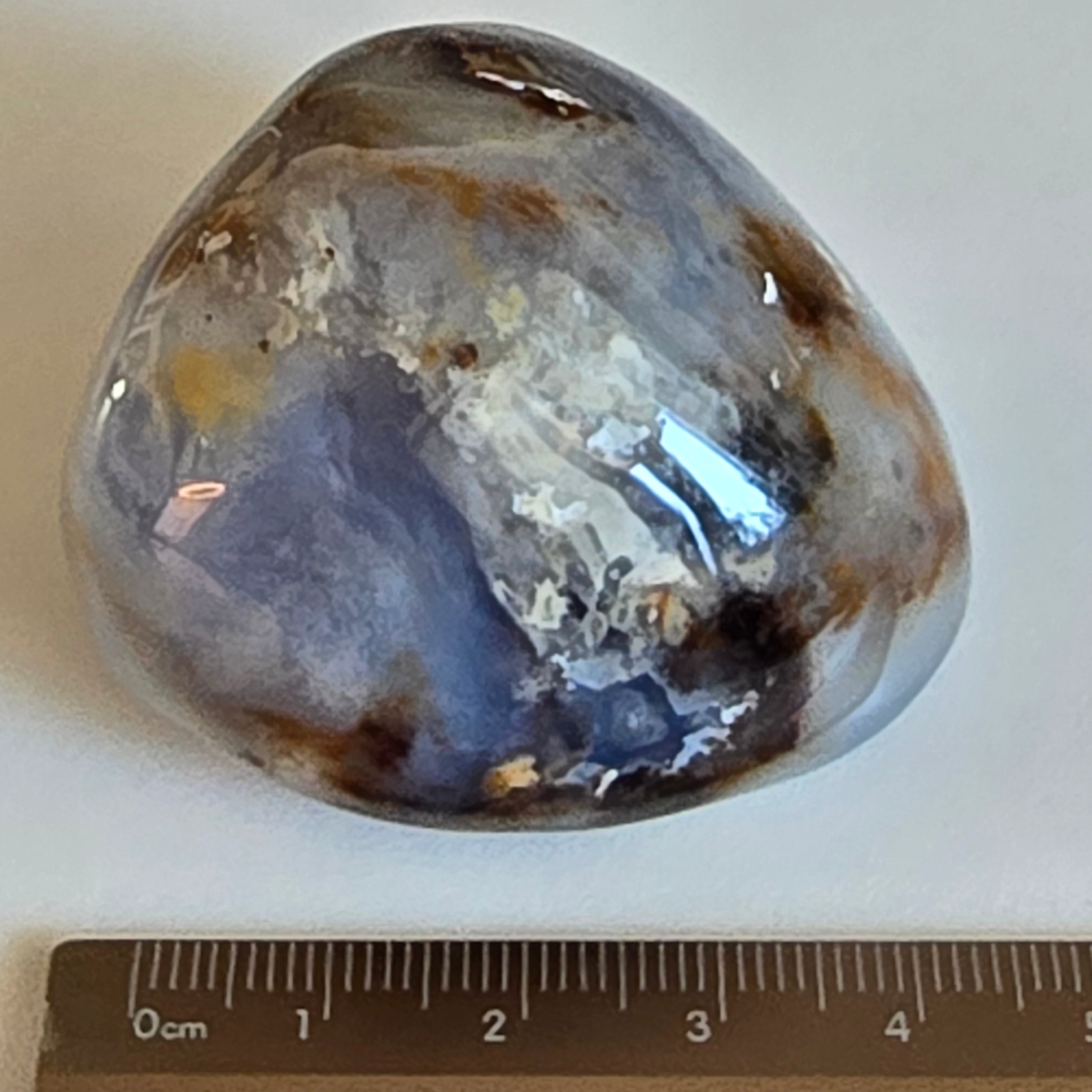Blauer Chalcedon - Stein auf Matrix No. 2