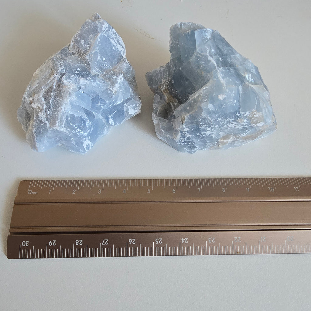 Blauer Calcit Rohstein - Set No. 5