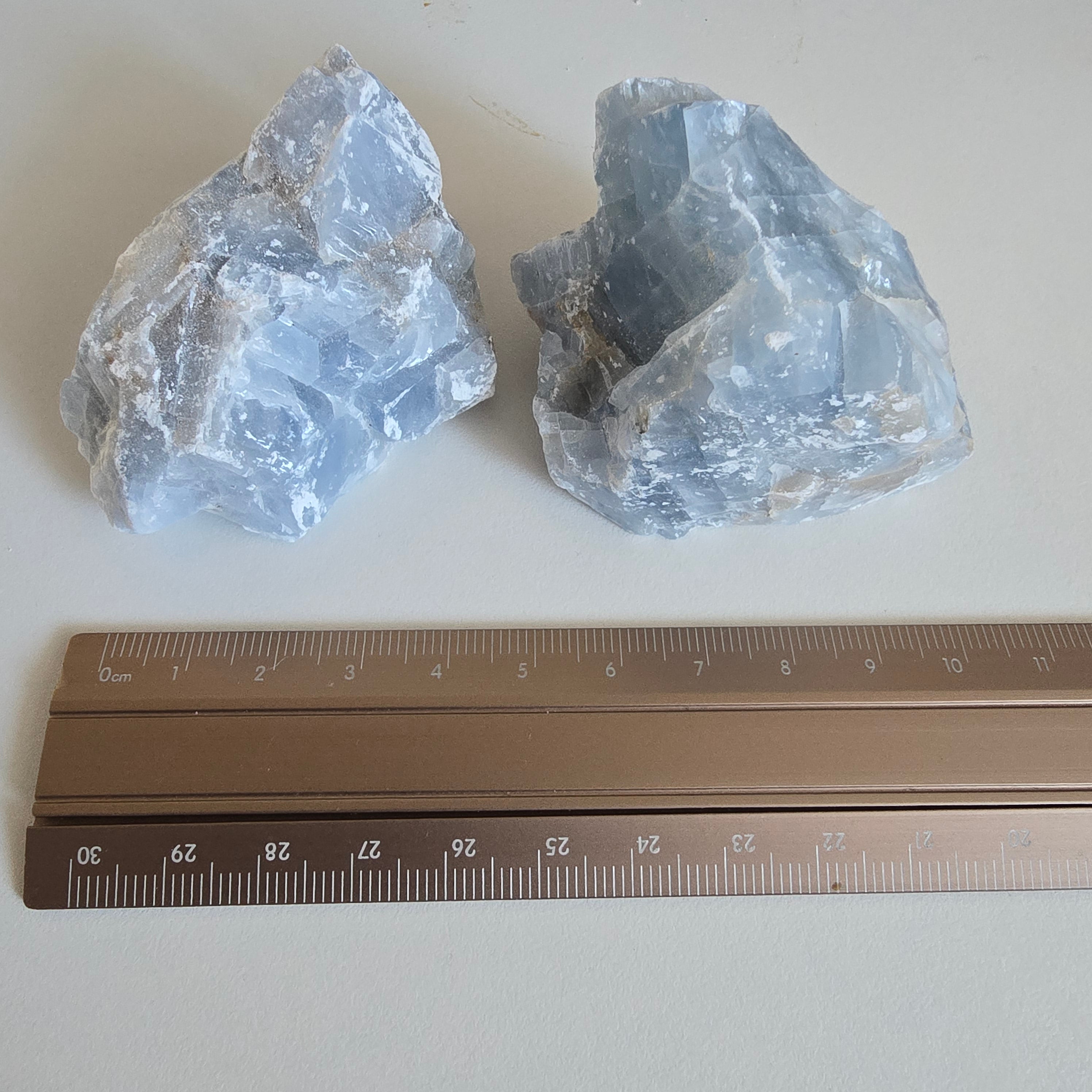 Blauer Calcit Rohstein - Set No. 5