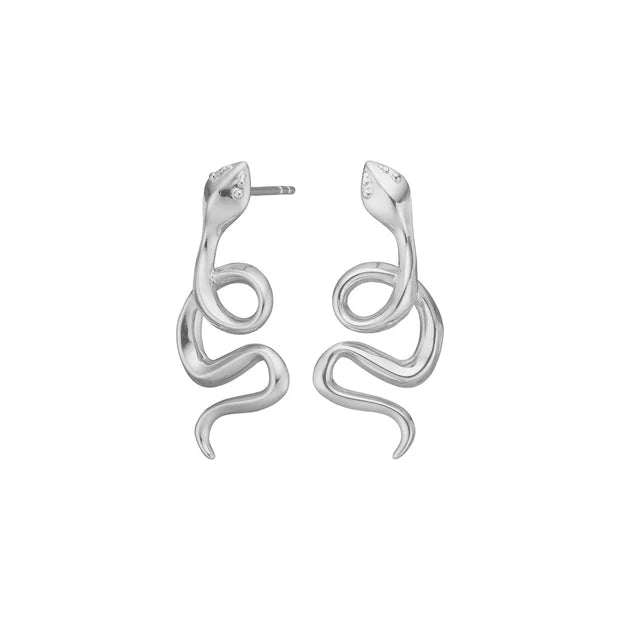 Damen Ohrring / Serpente Grande / 925er Silber / edel + feminin