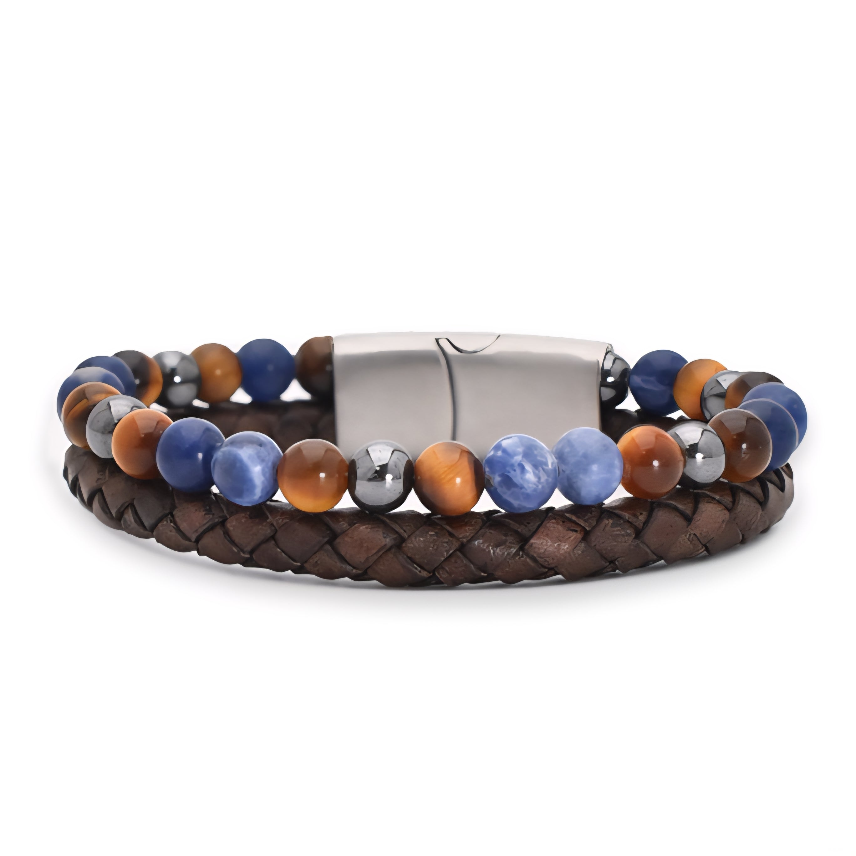 Herren Armband Blue Beads