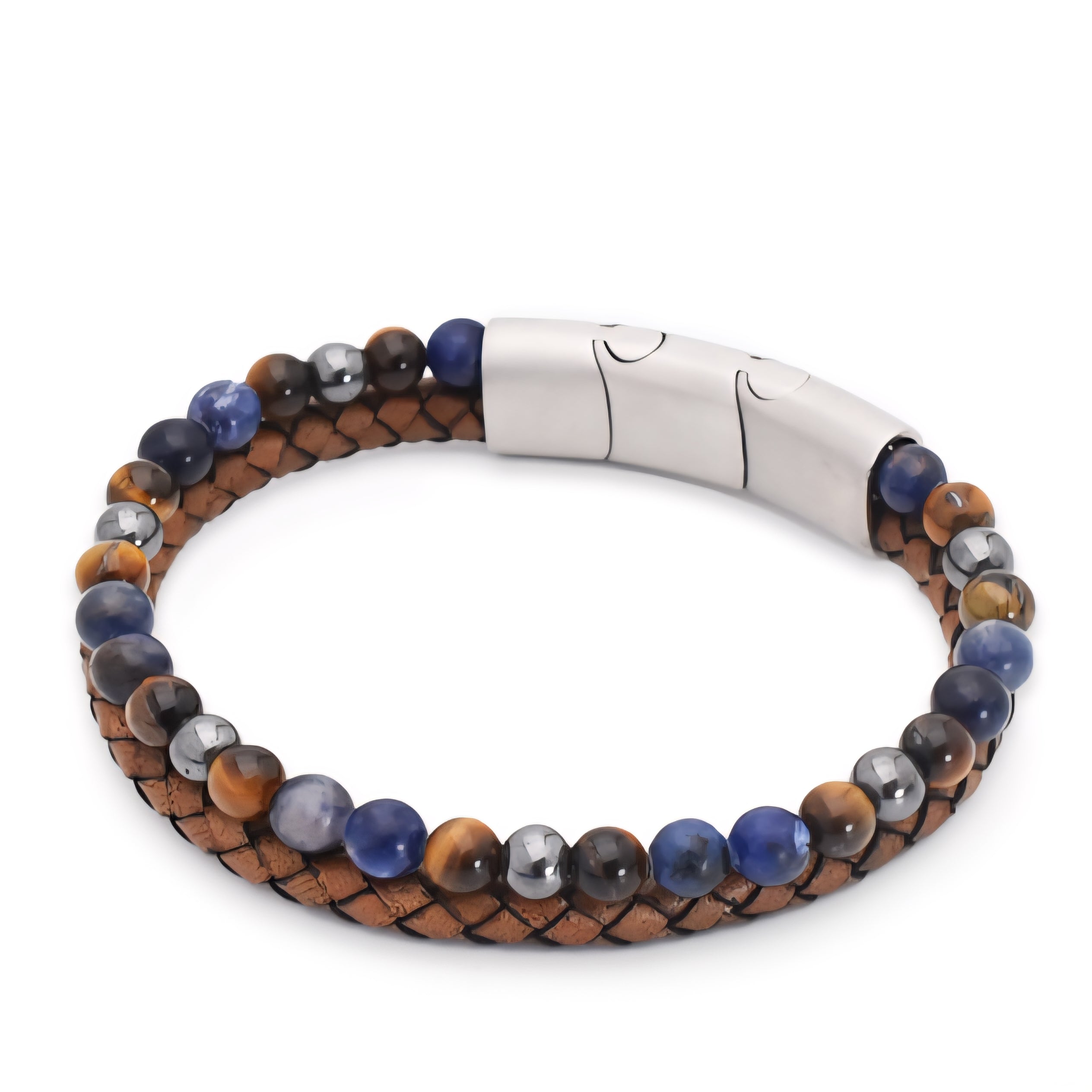 Herren Armband Blue Beads