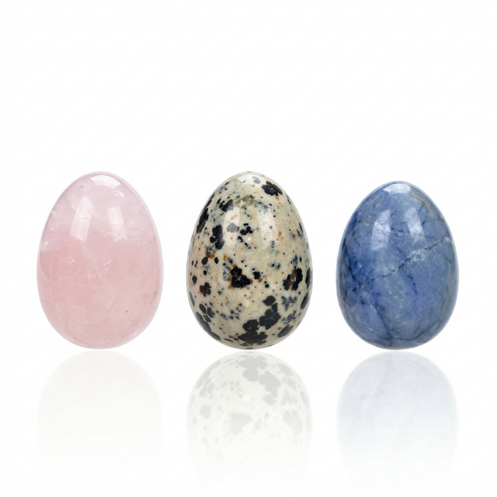 Oster-Set Edelstein-Eier im Hasen-Beutel