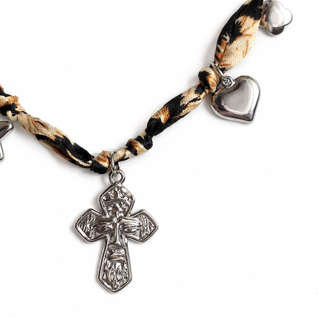 Damen Kette / Simboli della Catena / Edelstahl / Bandana-Kette