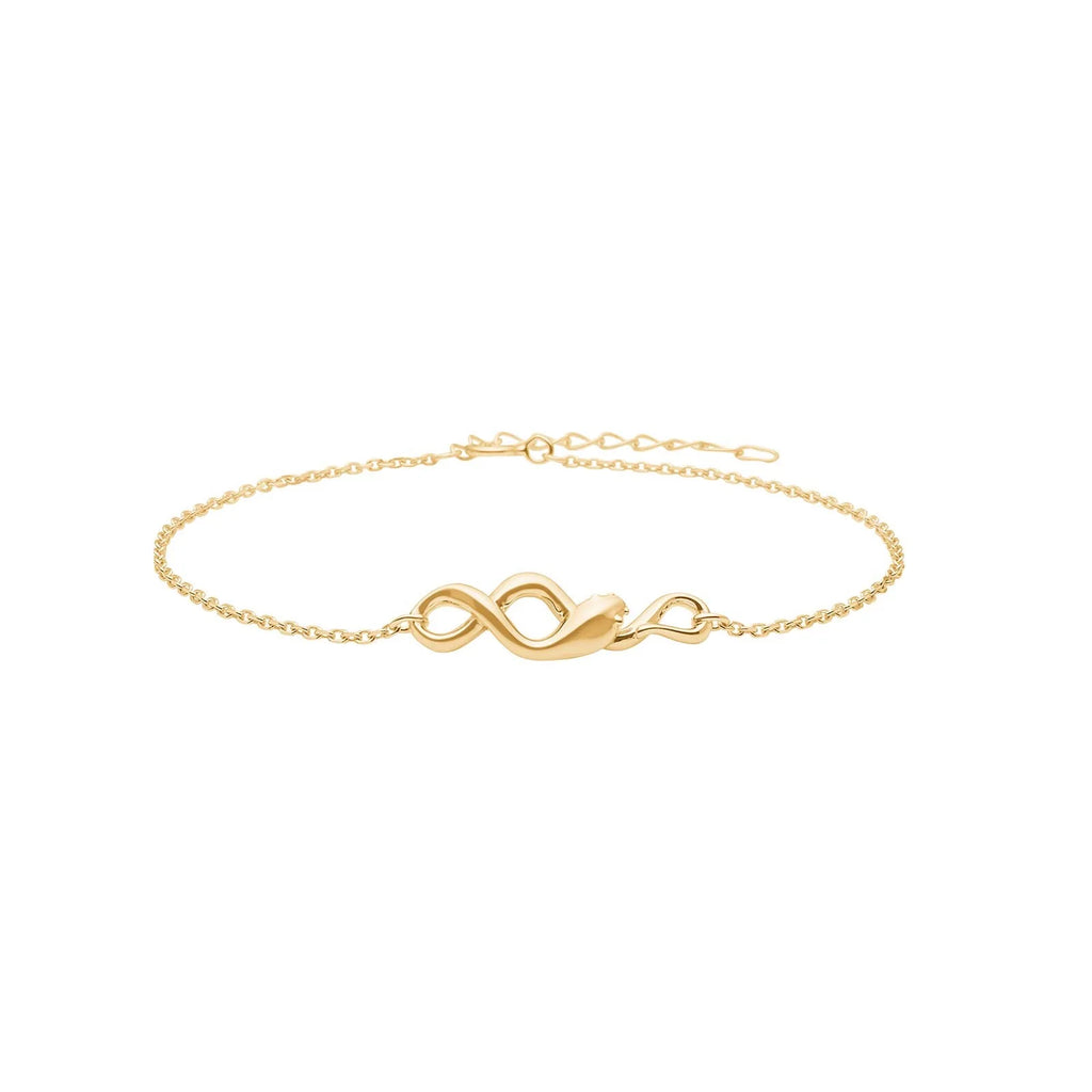 Damen Armband / Bracciale Serpens Aurea  / 925er Silber vergoldet / edel + mystisch