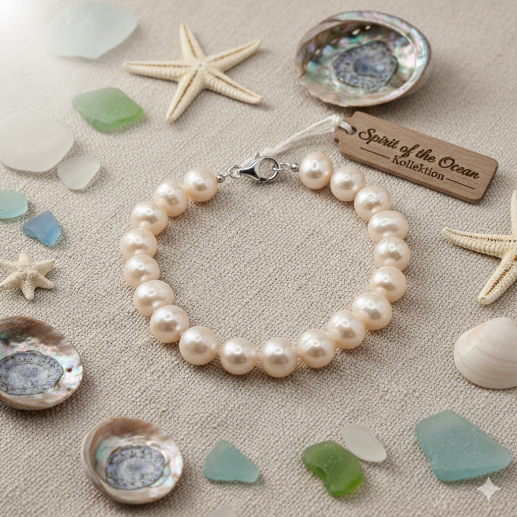 Perlenarmband rose Damen mit Silber DAVUTA Spirit Jewellery