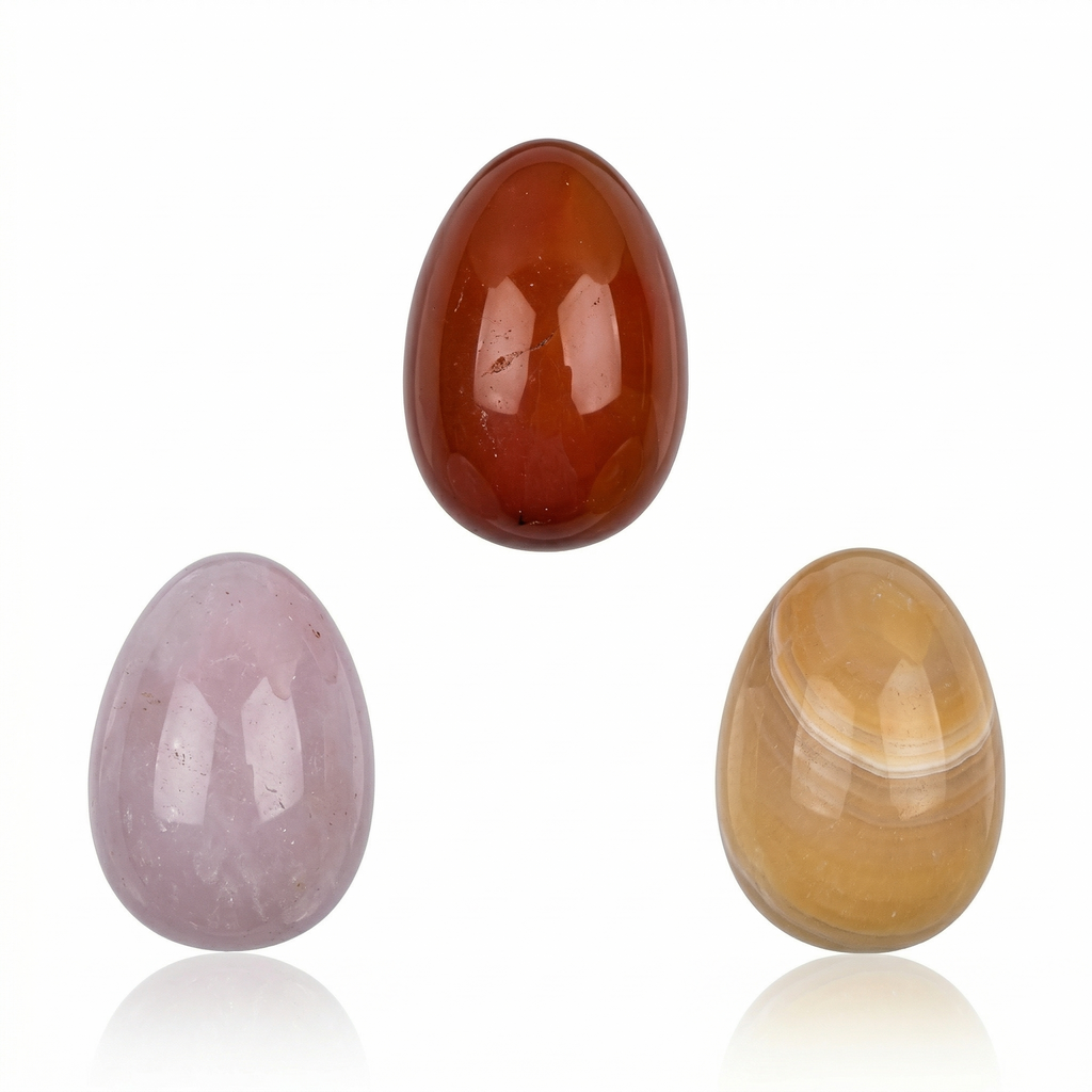 Edelstein-Eier Geschenkset (6 Stück)