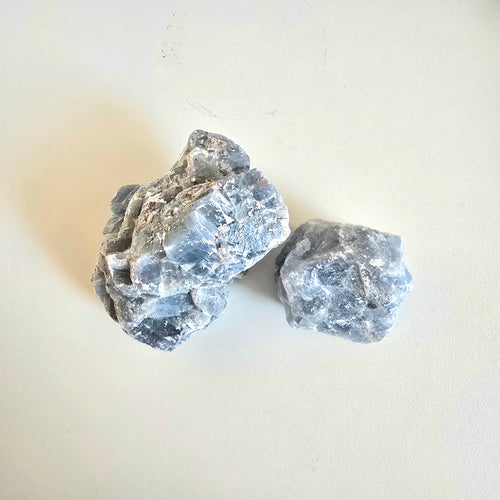 Blauer Calcit Rohstein - Set No. 2