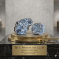 Blauer Calcit Rohstein Set No. 2 by DAVUTA
