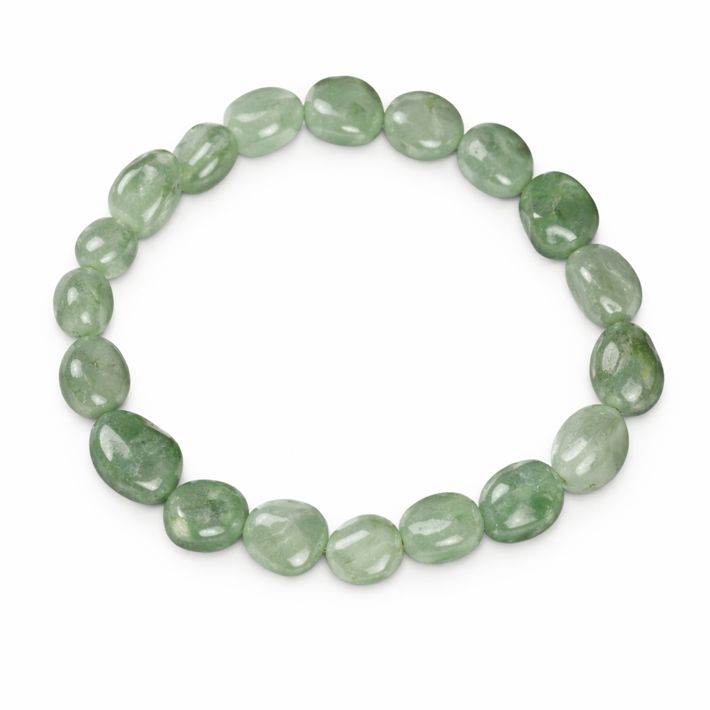 Damen Armband / Bracciale in Pietra Verde No. 2 / Aventurin Nuggets 10 - 12 mm