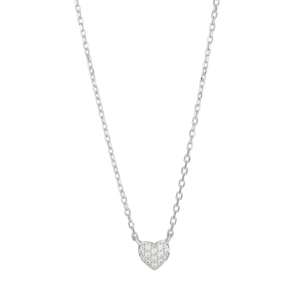 Damen Schmuck-Set Herz / Cuore Piccolo / 925er Silber / Zirkonia / Serie Almanor
