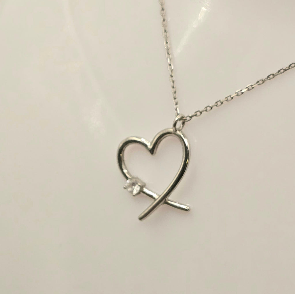 Damen Kette mit Anhänger - DAVUTA-Herz