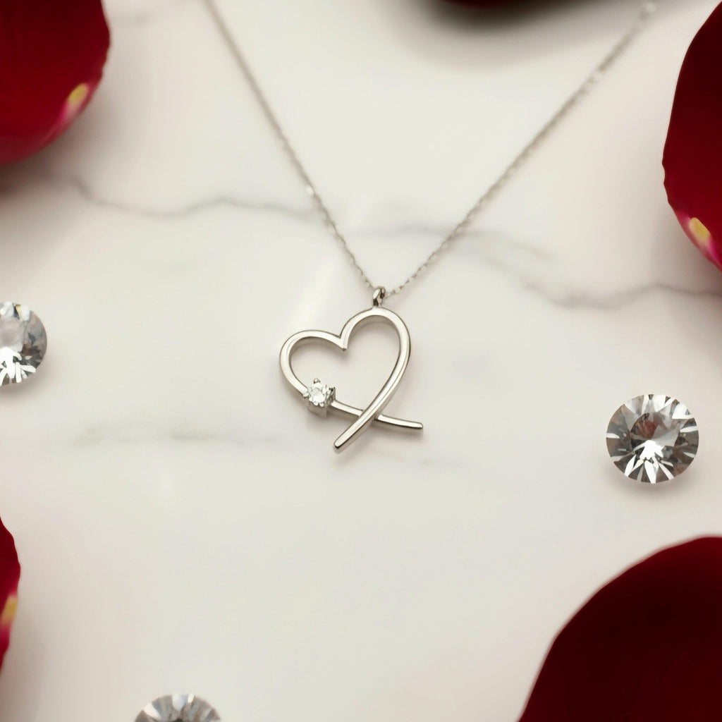 Davuta Herz Zirkonia Silber Kette Anhänger Davuta Spirit