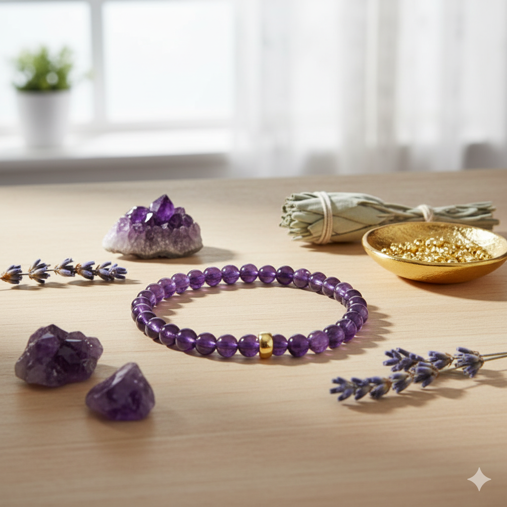 Damen Armband Edelstein Amethyst Heide Heinzendorff by DAVUTA